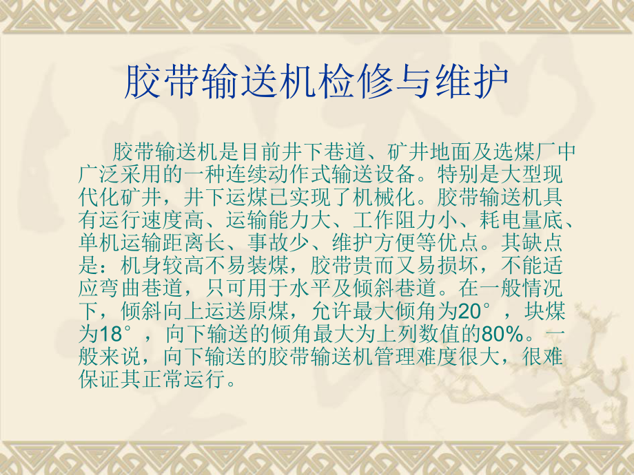 胶带输送机检修ppt课件.ppt_第2页