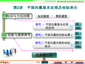 第2讲　平面向量基本定理及坐标表示.ppt