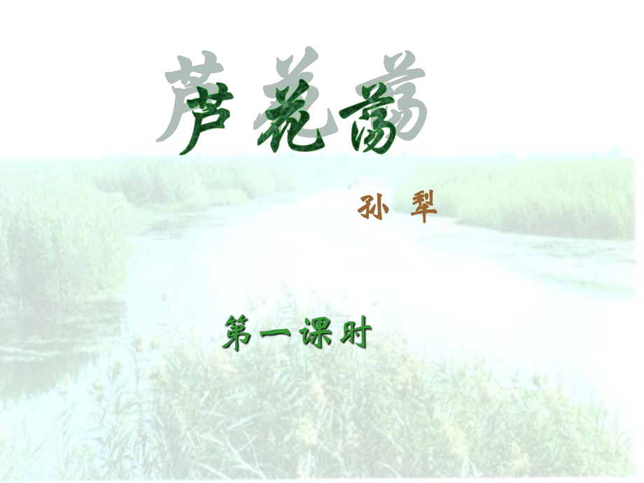 12第一单元第二课《芦花荡》课件.ppt_第2页