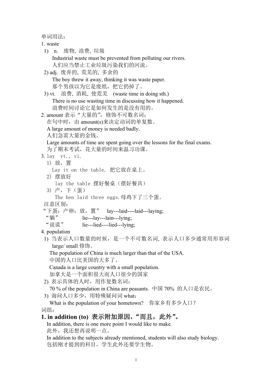 牛津英语模块五 Unit 2 知识点总结.doc_第1页