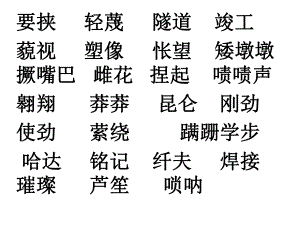 二单元字词.ppt