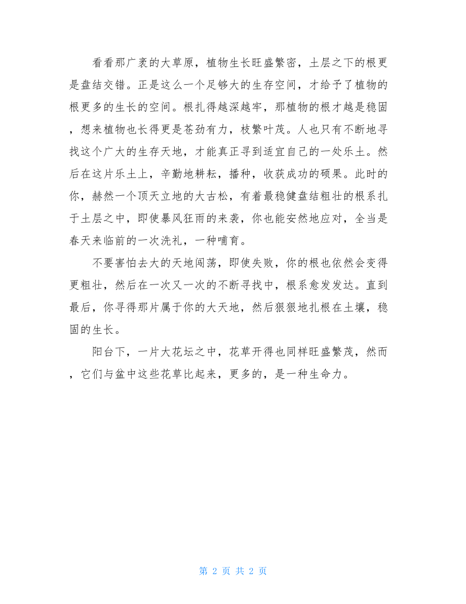 以根为话题写一篇作文以根为话题的作文500字.doc_第2页