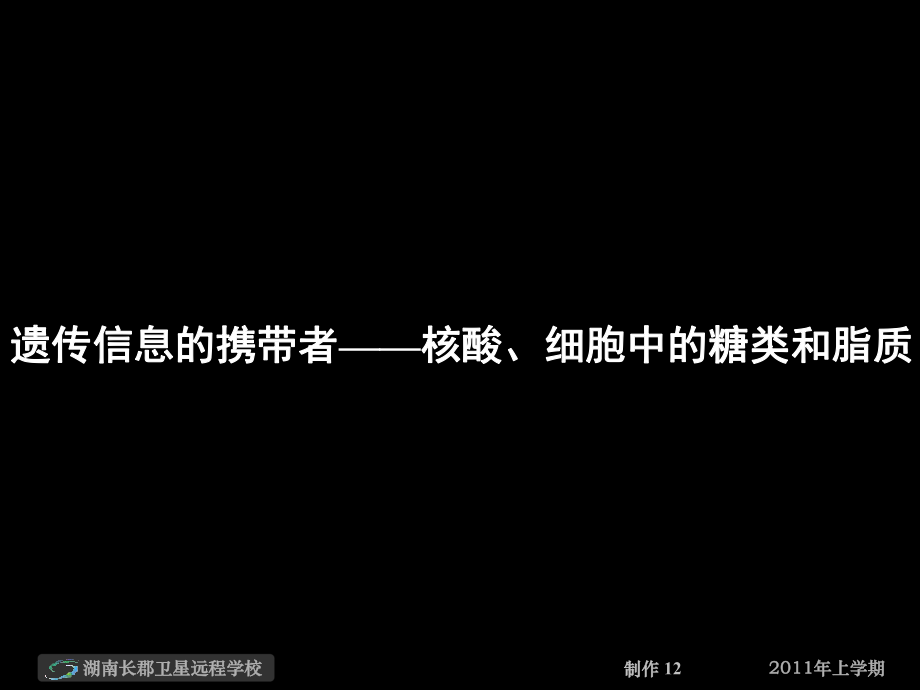 核酸、细胞中的糖类和脂质.pptx_第1页