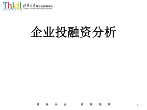 某企业投融资分析.pptx