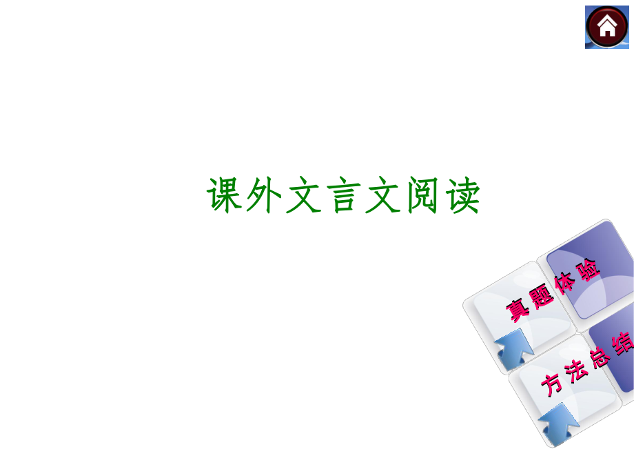 【新课标·RJ】2014年中考语文复习方案（真题例析+方法总结）课件：课外文言文阅读.ppt_第1页