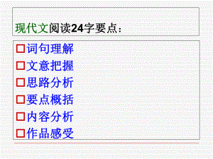 中考小说专题复习考点ppt课件.ppt