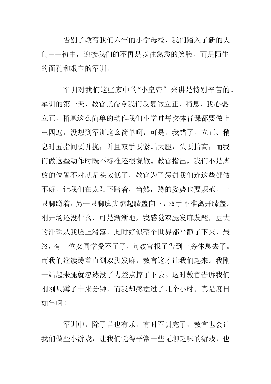 新生军训心得体会(集锦15篇).docx_第2页