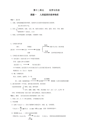 初三化学与生活知识点详细总结.doc