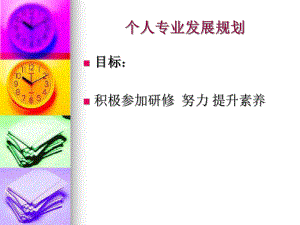 个人专业发展规划作业.ppt