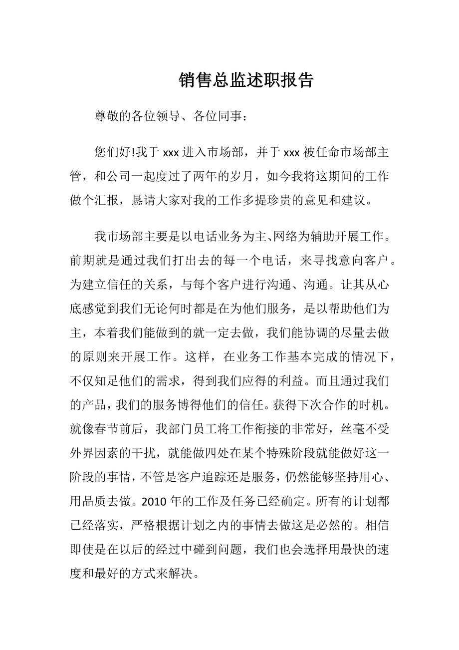 销售总监述职报告_2.docx_第1页