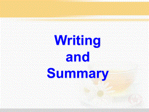 人教版BOOK1U2Writingandsummary.ppt