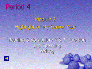 高中英语Module2HighlightsofmeyseniorYear-(Period4-5)[TY]课件外研版选修7.ppt