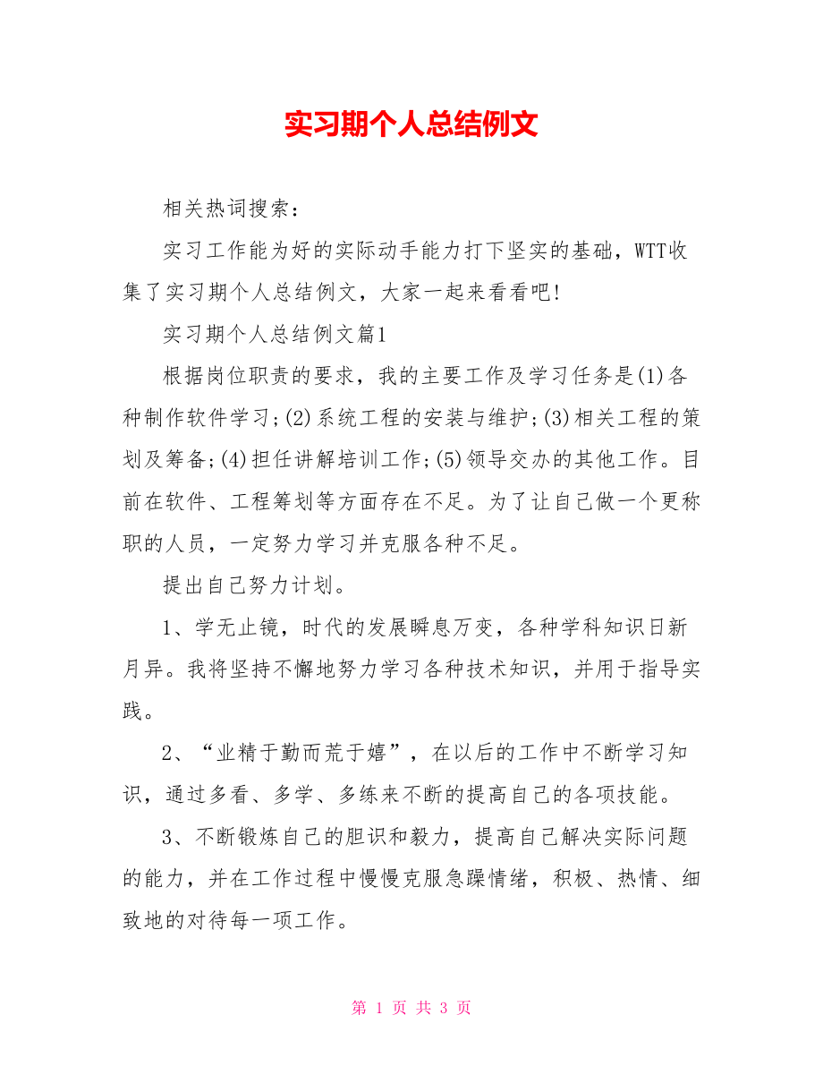 实习期个人总结例文.doc_第1页