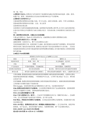 消费者行为学知识点整理.doc