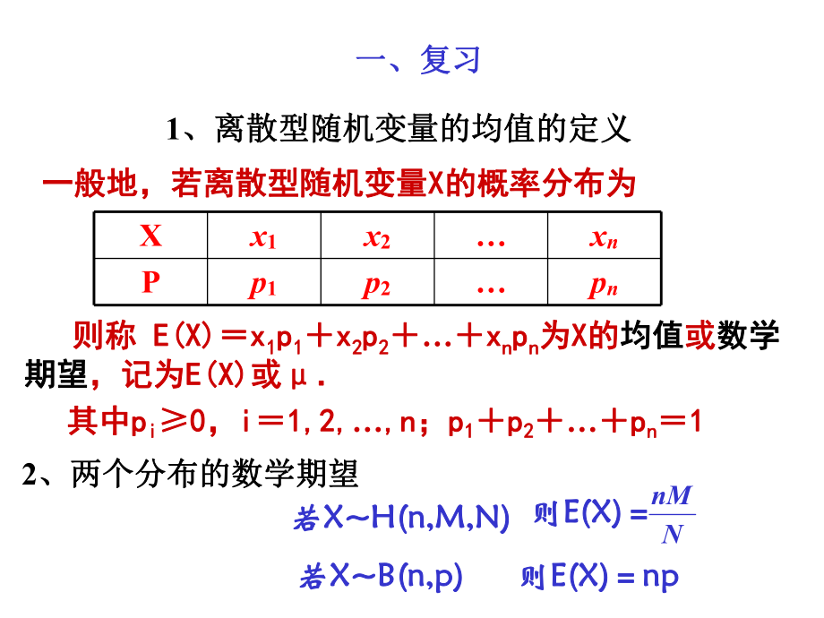 【数学】23《离散型随机变量的方差》课件（新人教A版选修2-3）.ppt_第2页