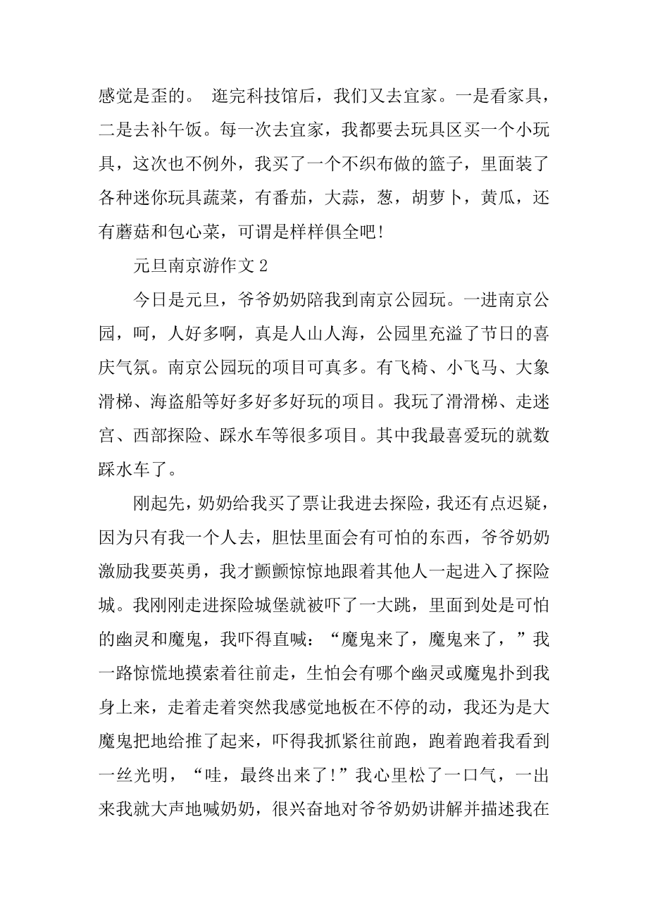 中国南京游元旦作文优质.docx_第2页