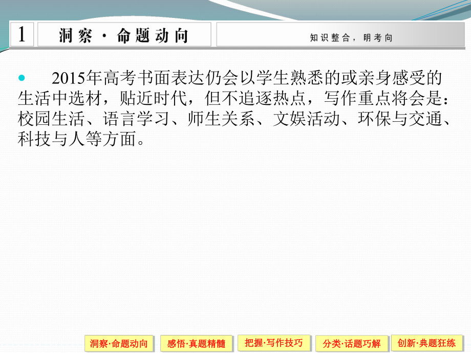 高考英语（江苏专用）大二轮总复习课件题型专题精讲书面表达.ppt_第2页