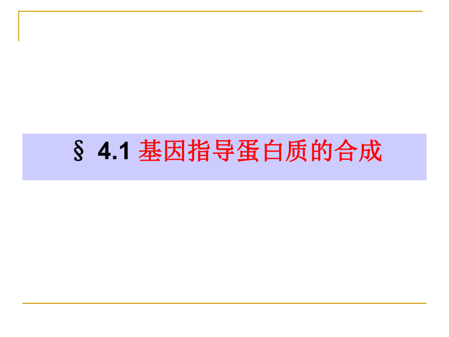 基因指导蛋白质的合成（转录翻译动画）资料ppt课件.ppt_第1页