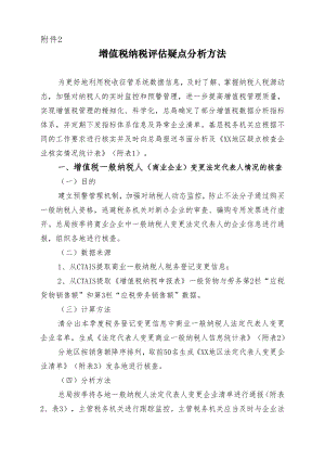 增值税纳税评估疑点分析方法.docx