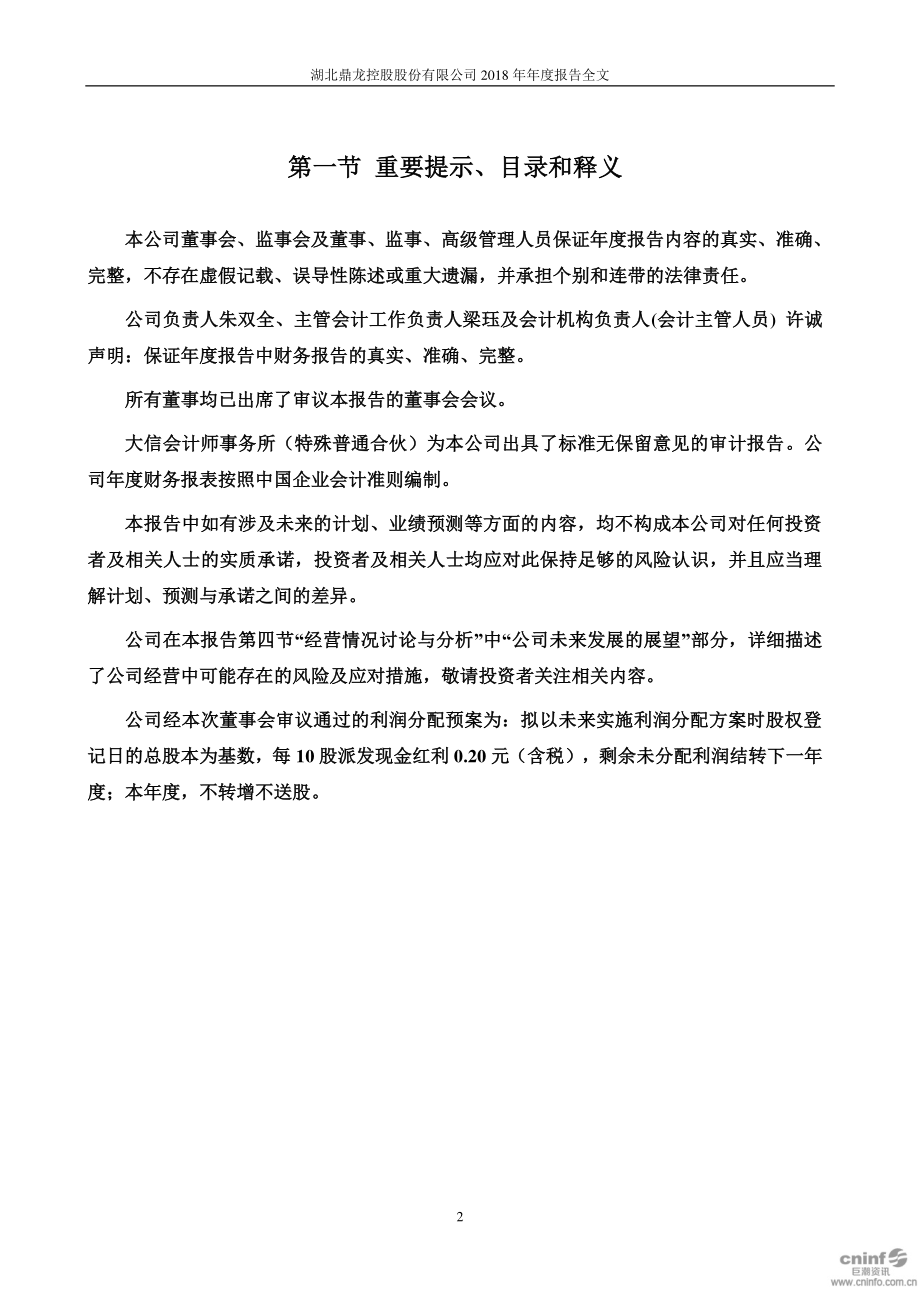 鼎龙股份：2018年年度报告.PDF_第2页