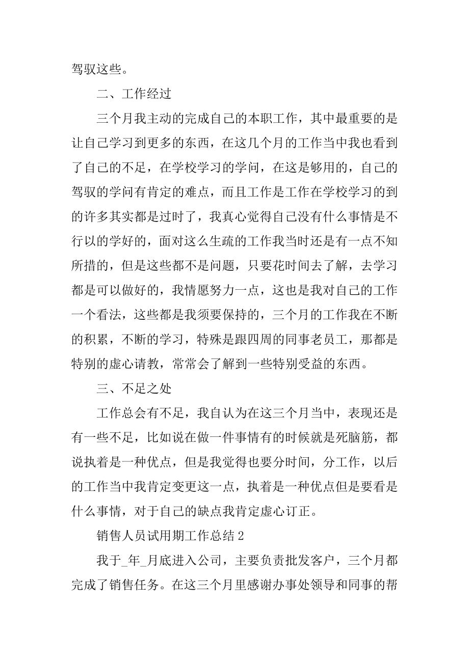 2022年销售人员试用期工作总结范例.docx_第2页