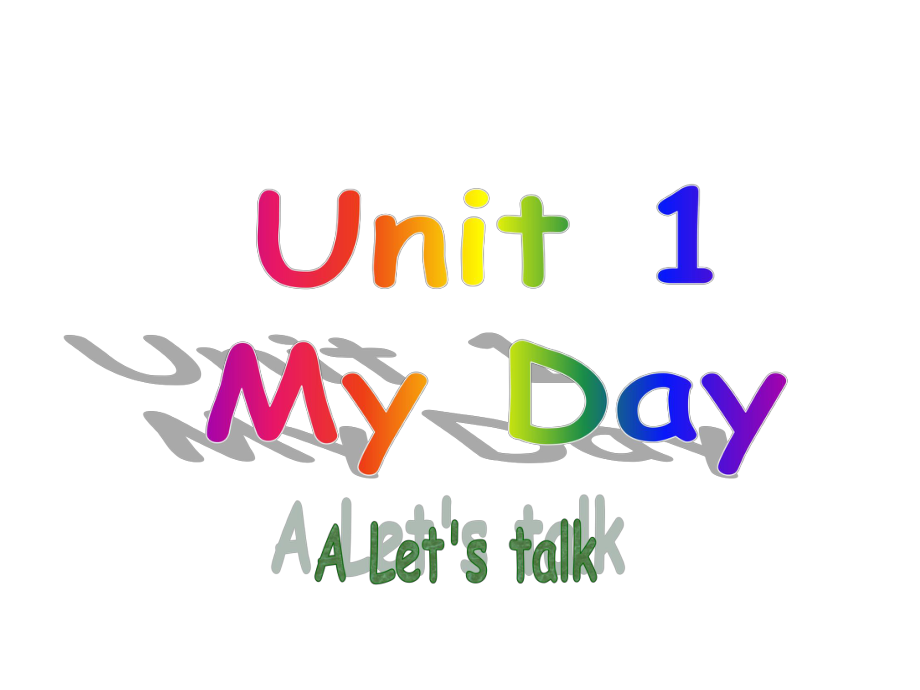 五年级英语下册课件-Unit 1 My day PartA Let's talk人教PEP版(共15张PPT).ppt_第1页