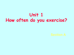 第二单元howoftendoyouexercise.ppt