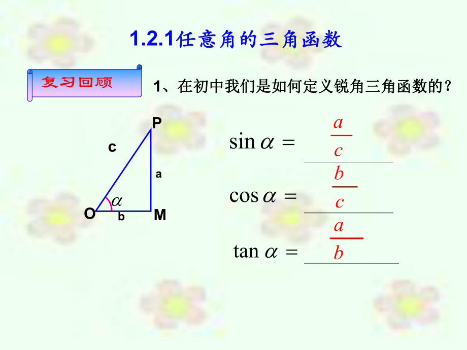 任意角的三角函数PPT课件（一）.ppt_第2页