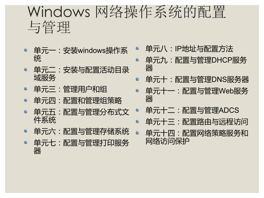 Windows网络操作系统配置与管理单元五任务2：创建DFS命名空间ppt课件.ppt_第1页