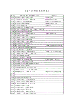 税务筹划文章——龚厚平.docx