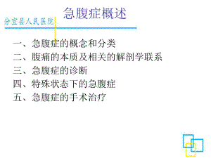 急腹症概述ppt课件.ppt