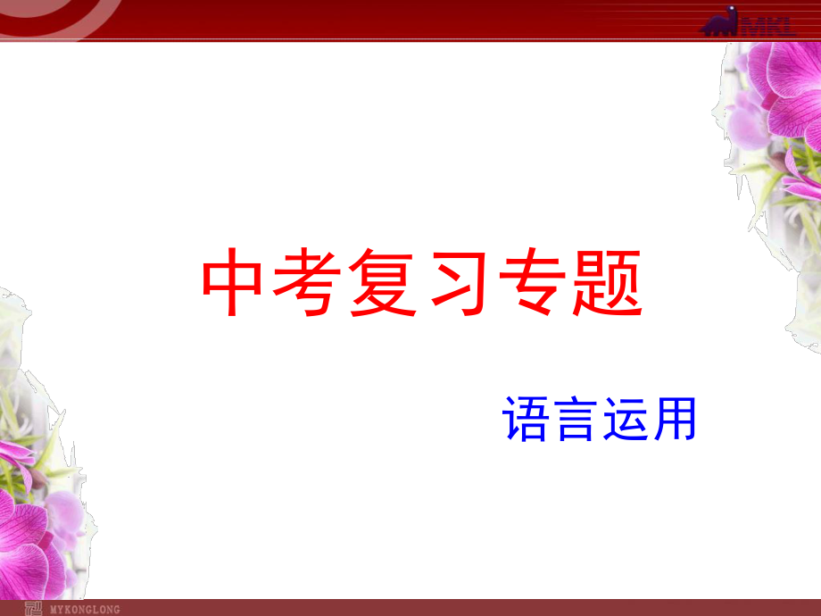 初中语文专题复习---语言运用.ppt_第1页