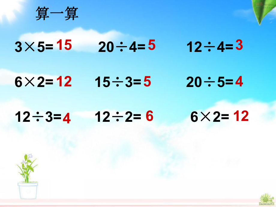 人教版数学二年级下册《表内除法(一)单元复习2》.ppt_第1页