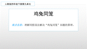 四年级数学下册课件-9 鸡兔同笼48-人教版(共14张PPT).ppt
