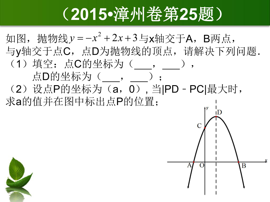 二次函数背景下的线段最值问题ppt课件.ppt_第2页