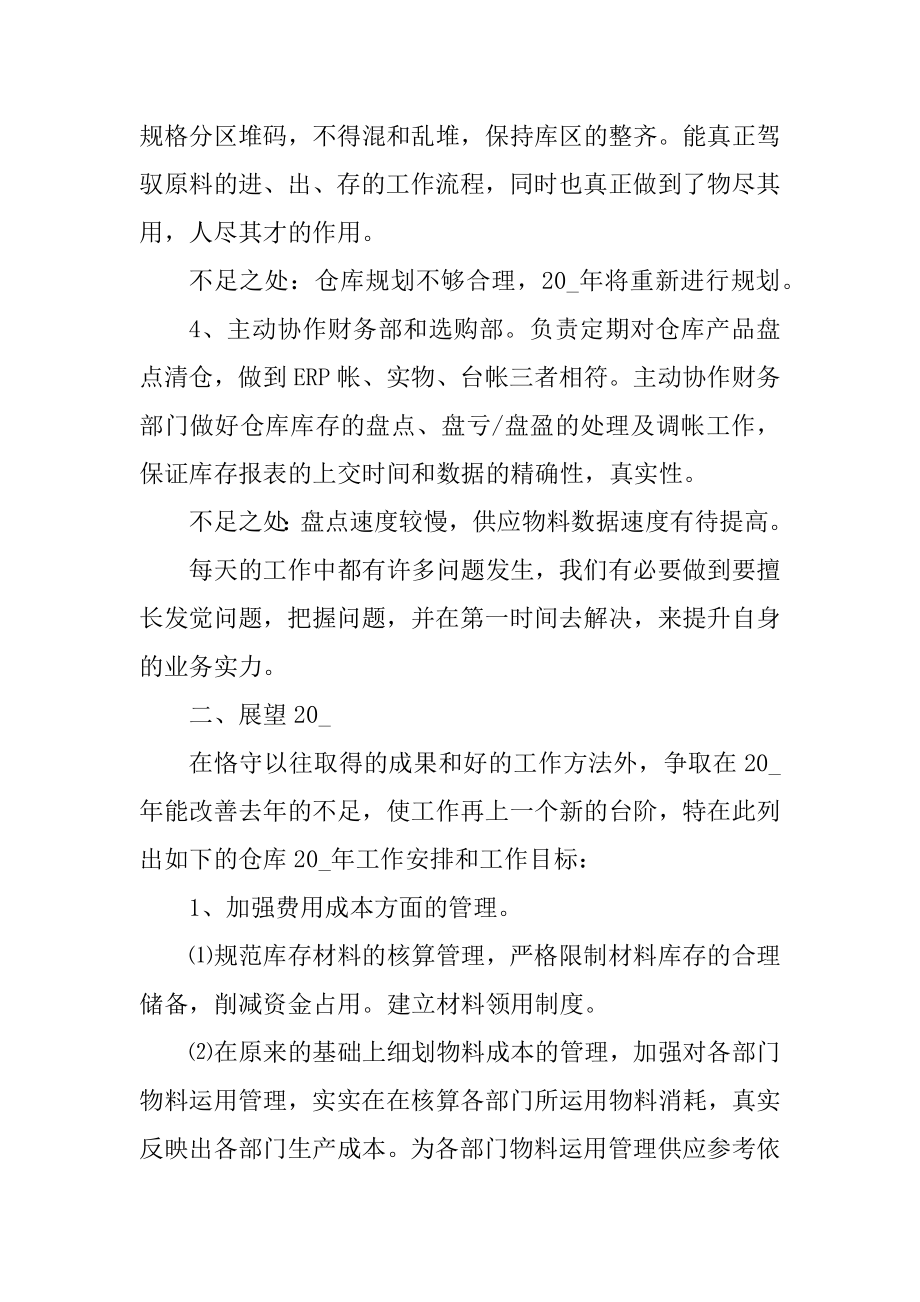 仓管员年终总结报告工作计划例文.docx_第2页