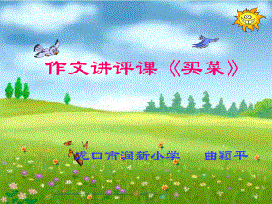 作文点评课《买菜》ppt课件.ppt