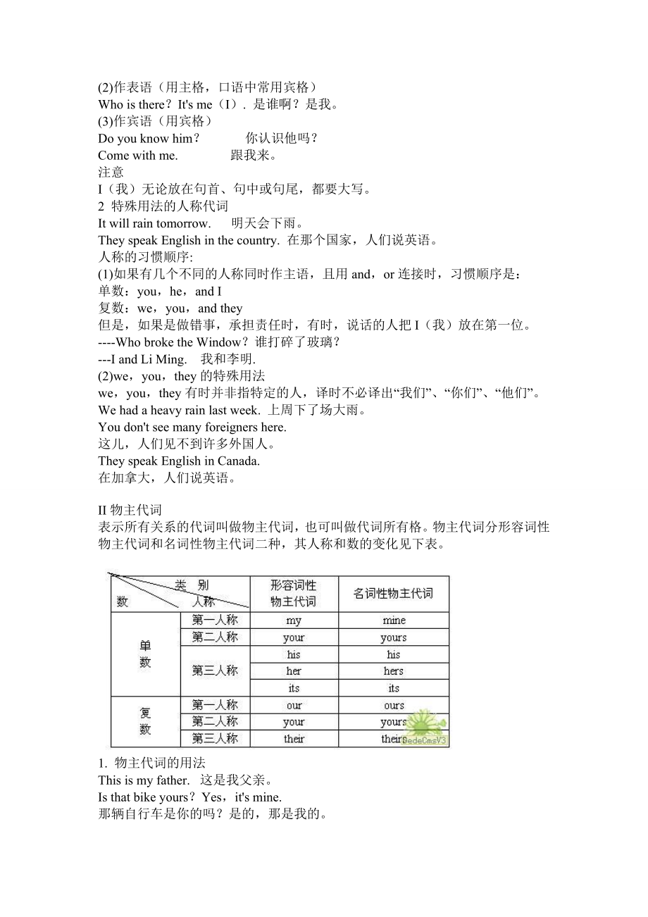 初中英语语法大全：代词.doc_第2页