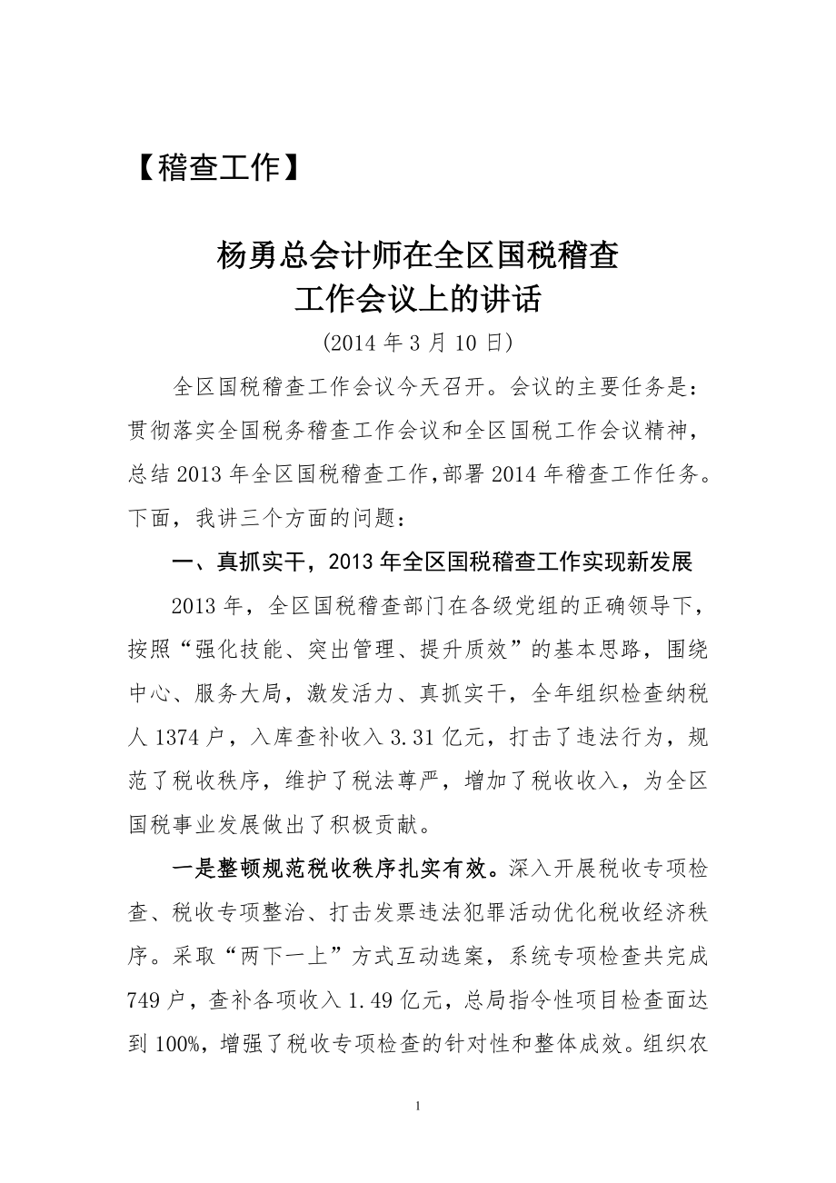 税务领导讲话稽查篇.docx_第1页