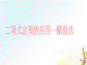 二项式定理的应用—赋值法ppt课件.ppt