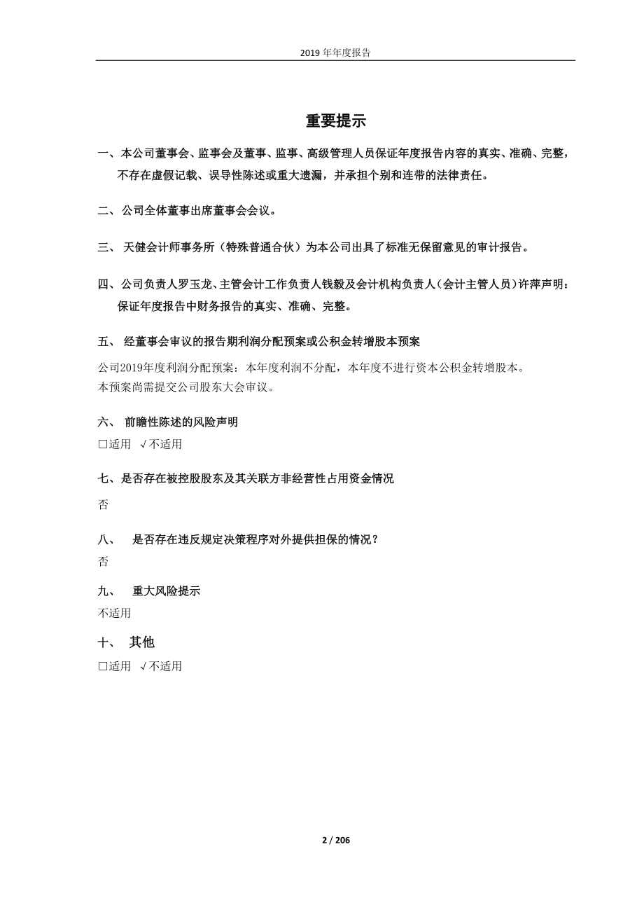 圣龙股份：2019年年度报告.PDF_第2页