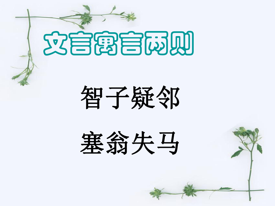 塞翁失马智子疑邻.ppt_第1页