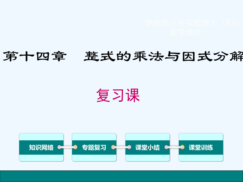 初二数学第十四章-整式的乘法与因式分解复习PPT课件.ppt_第1页