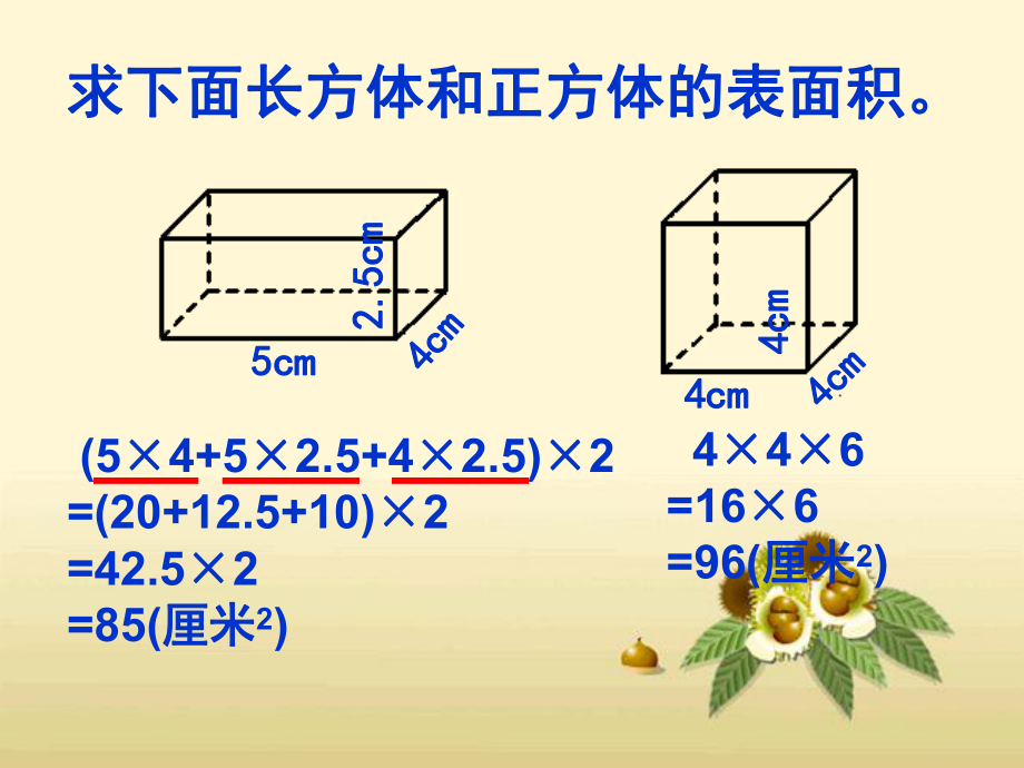 人教版五年级数学下册第三单元_长方体和正方体的表面积练习课[1].ppt_第2页