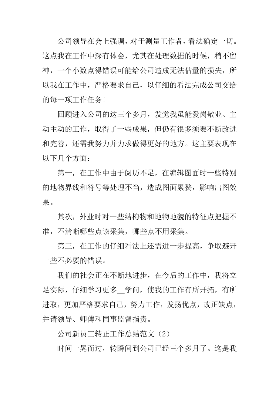 公司新员工转正工作总结范文范本.docx_第2页