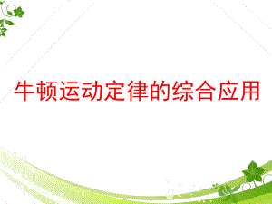 牛顿运动定律的综合应用.ppt