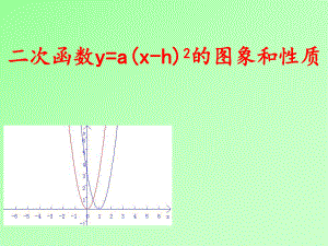 222-3二次函数y=a(x-h)^2的图像与性质.ppt