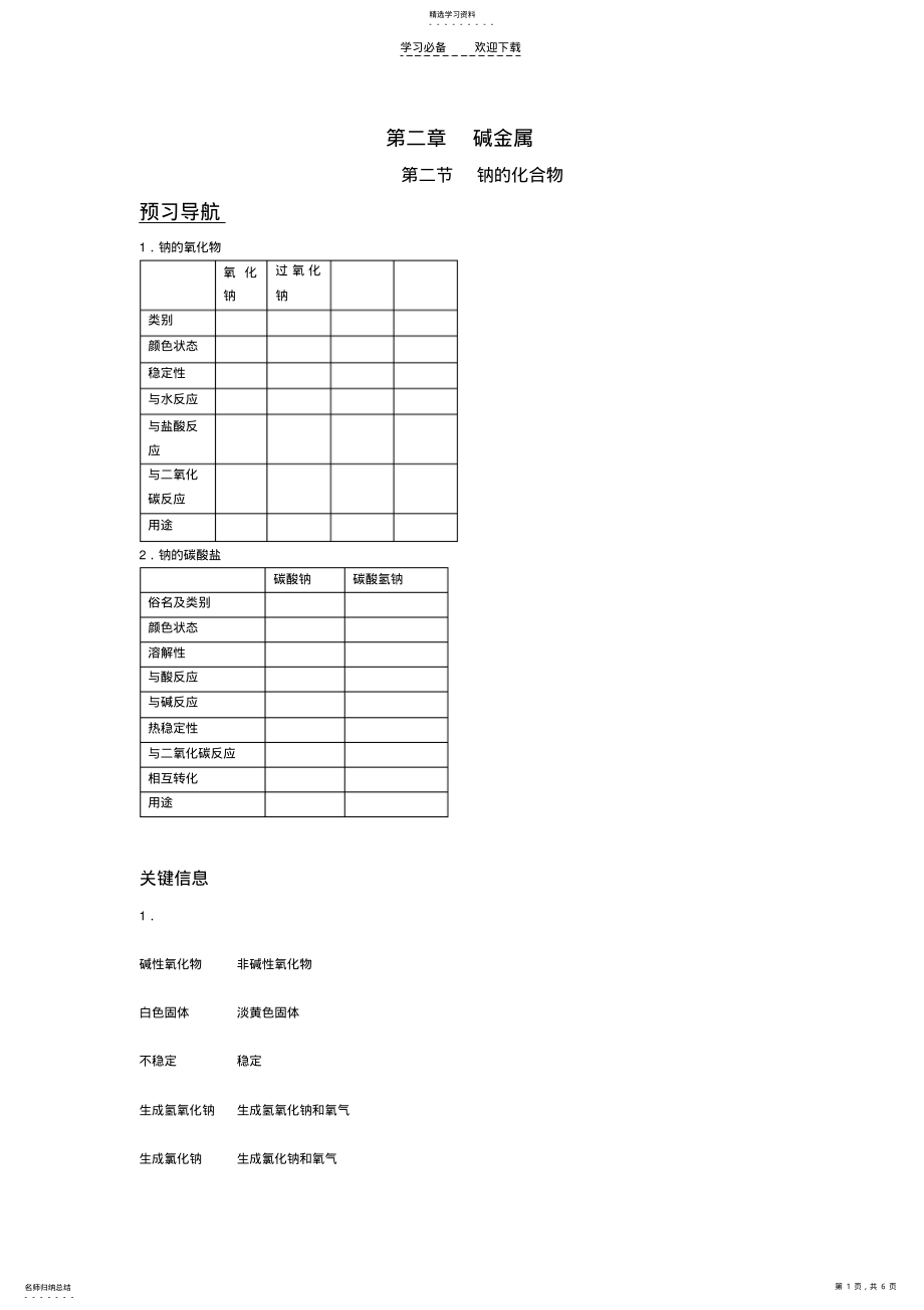 2022年新课标高一化学第二章第二节钠的化合物 .pdf_第1页