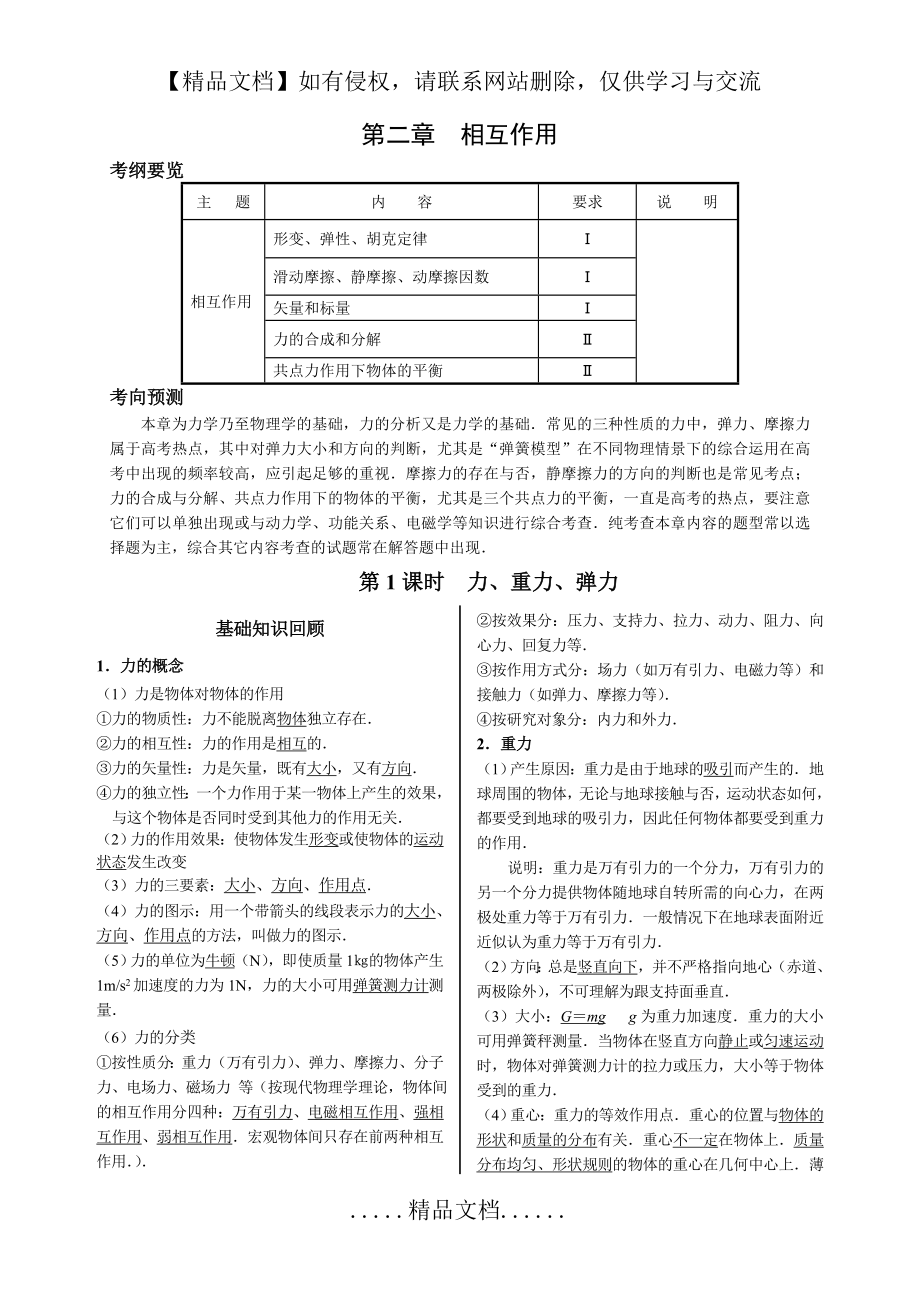 高考物理复习资料__相互作用[1].doc_第2页