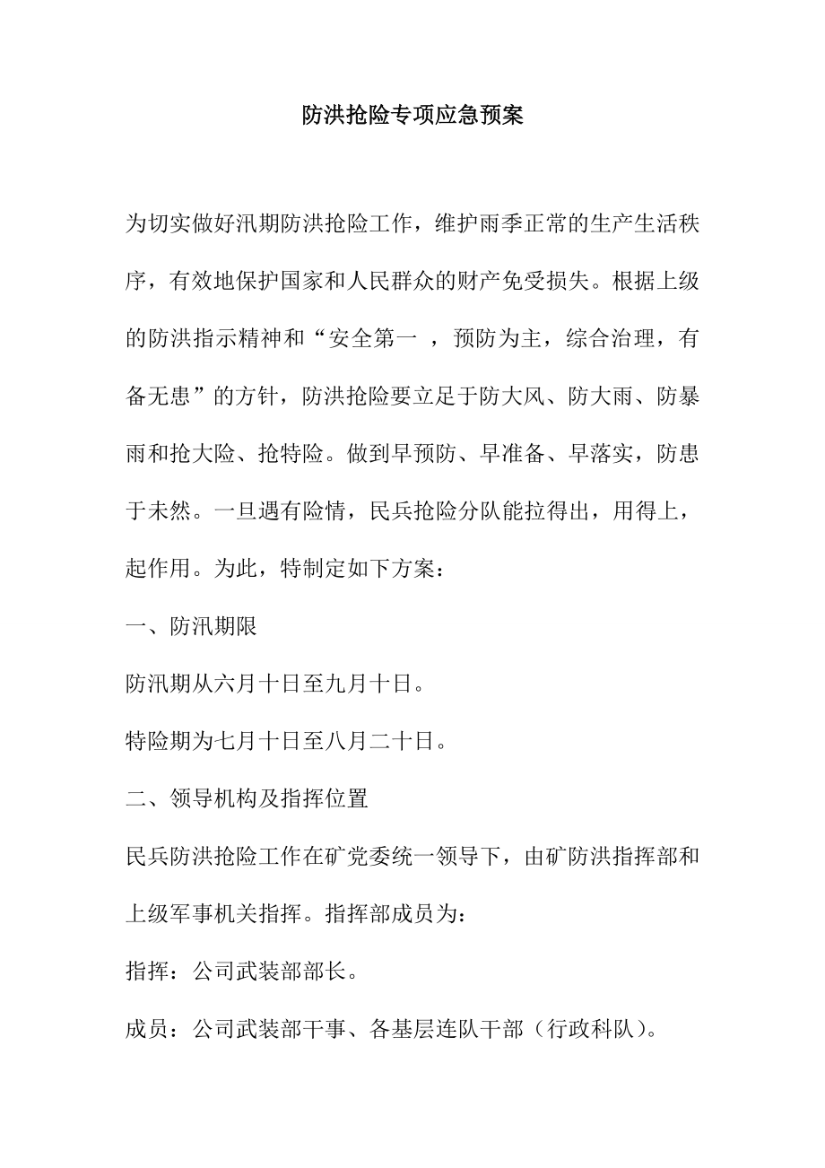 防洪抢险专项应急预案.doc_第1页